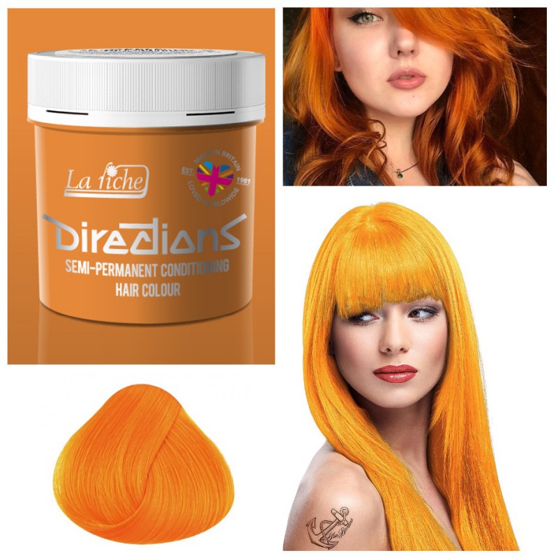 Пастельно-оранжевая краска для волос Apricot - Directions