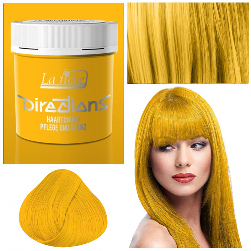 Желтая краска для волос Sunflower - Directions