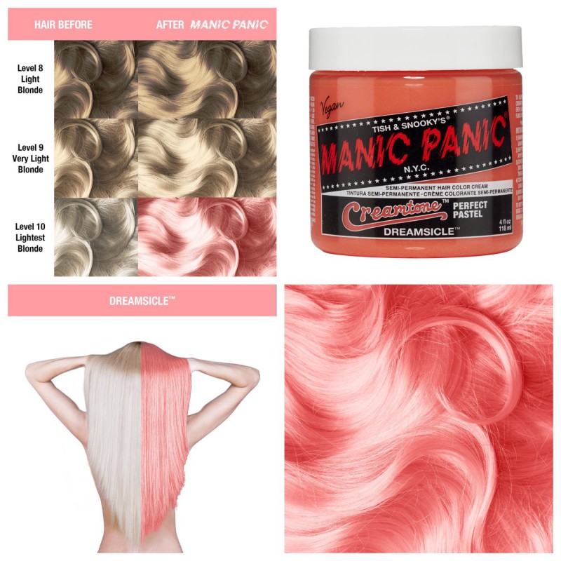 Пастельная оранжевая краска для волос Dreamsicle - Manic Panic