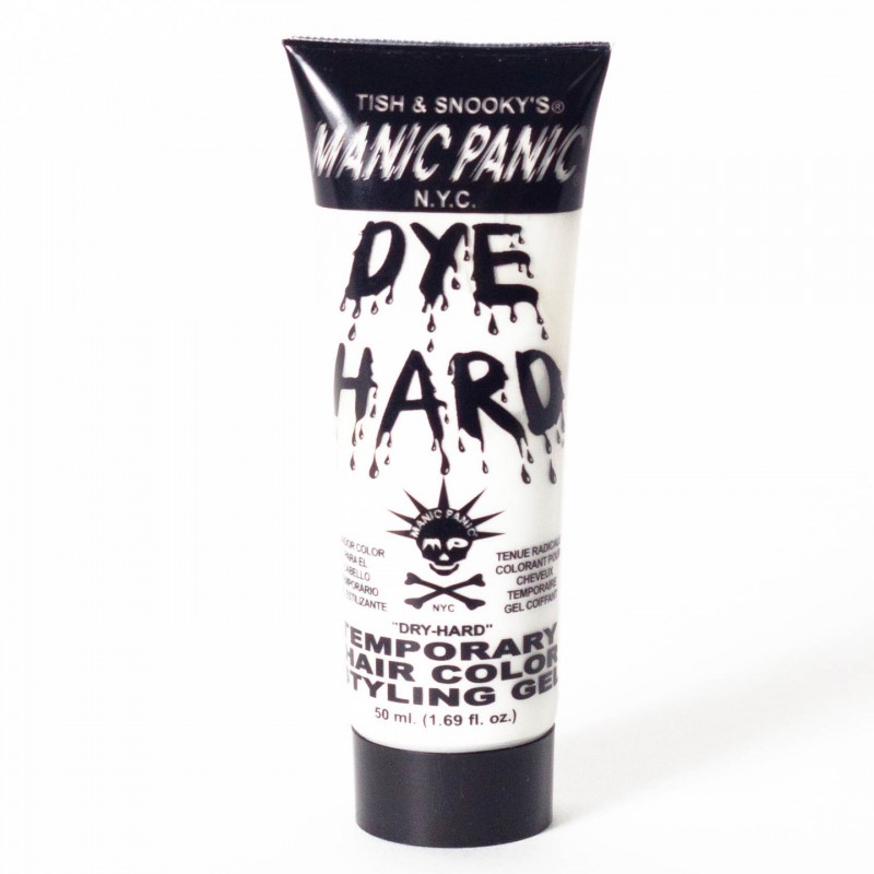 Цветной гель для волос VIRGIN™ (matte bright white) Dye Hard® Mini Temporary Hair Color Styling Gel 20ml - Manic Panic